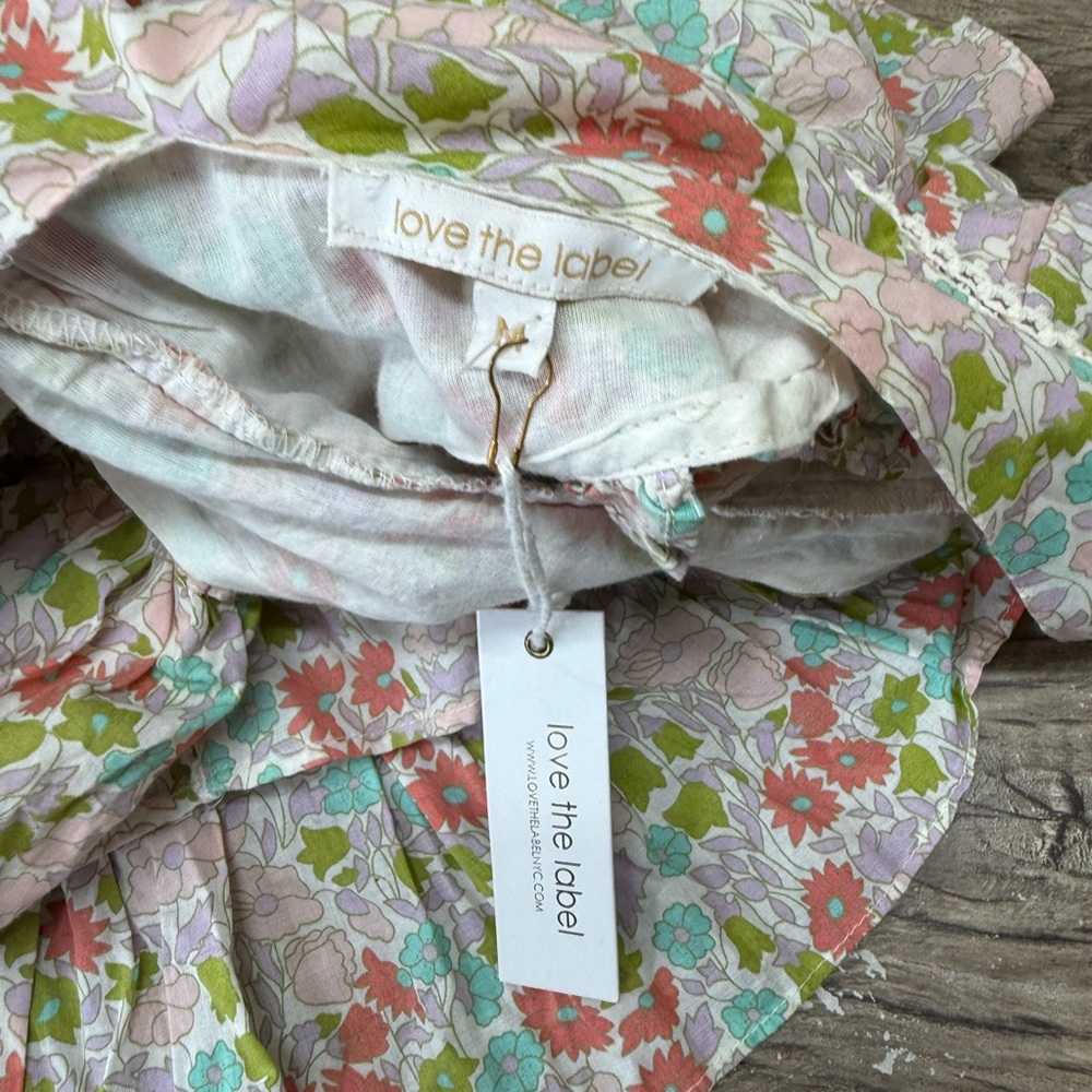 Love the Label Floral Ruffle Mini Dress NWT size medium - Picture 4 of 6